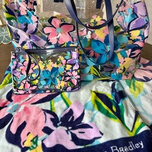 Vera Bradley Beach Bag and Towel